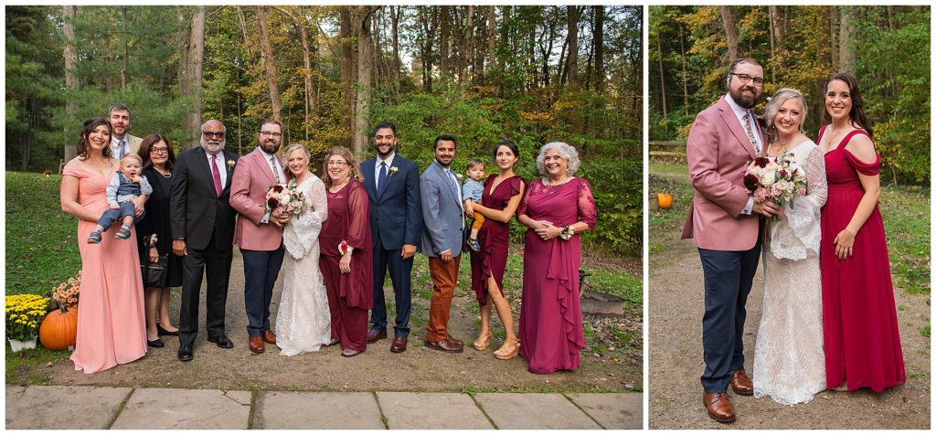 October wedding, small intimate wedding in Geauga County Ohio, fairy tale, The Lewis & Ruth Affelder House, small wedding, couples photos, golden hour photos, intimate portrait session, october bride and groom, fall wedding colors, fall wedding photos